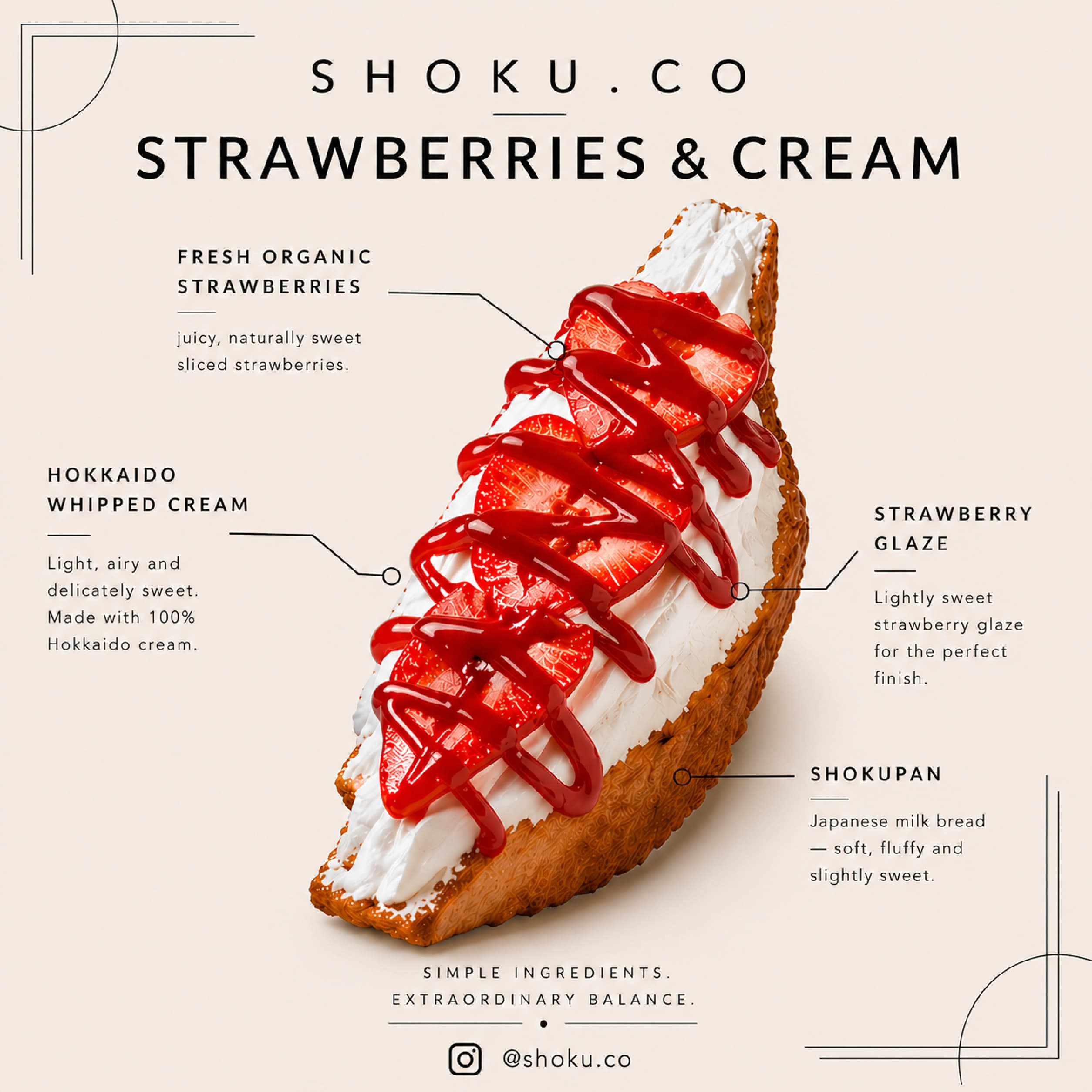 Strawberries and Cream sando